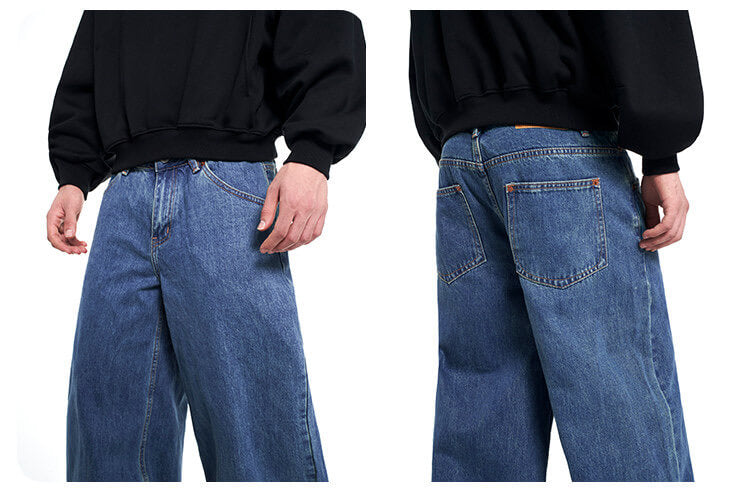 F3F Select Vintage Light Wash Baggy Jeans