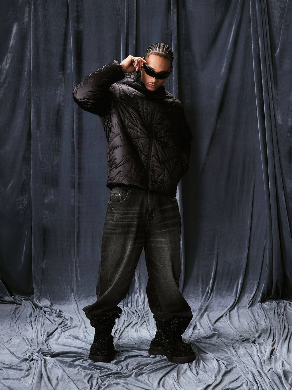 1807 Lightning Hooded Down Jacket