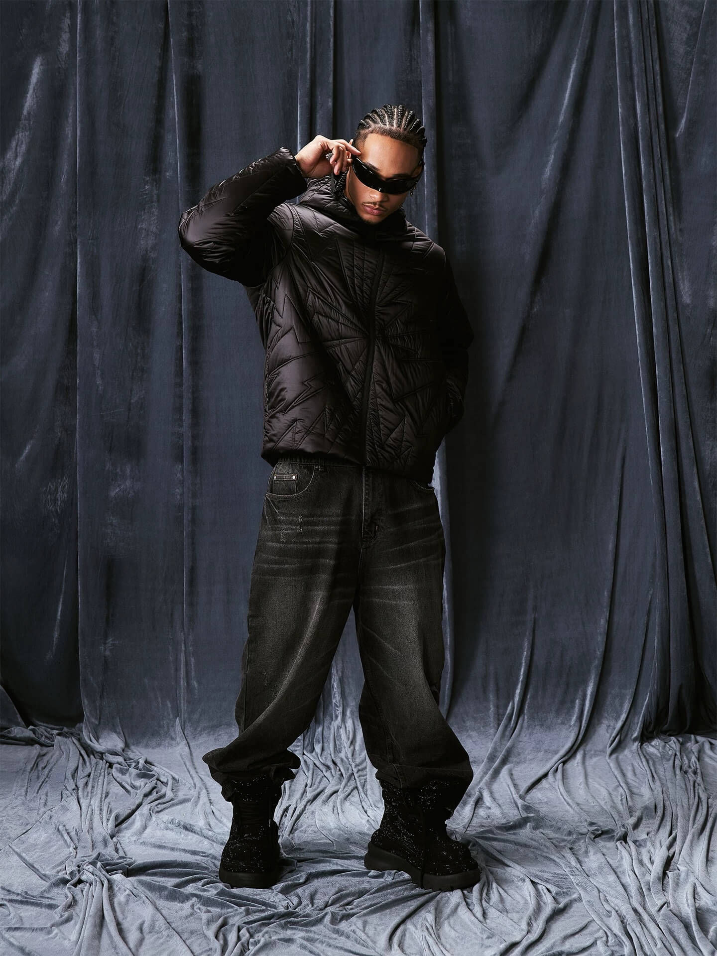 1807 Lightning Hooded Down Jacket