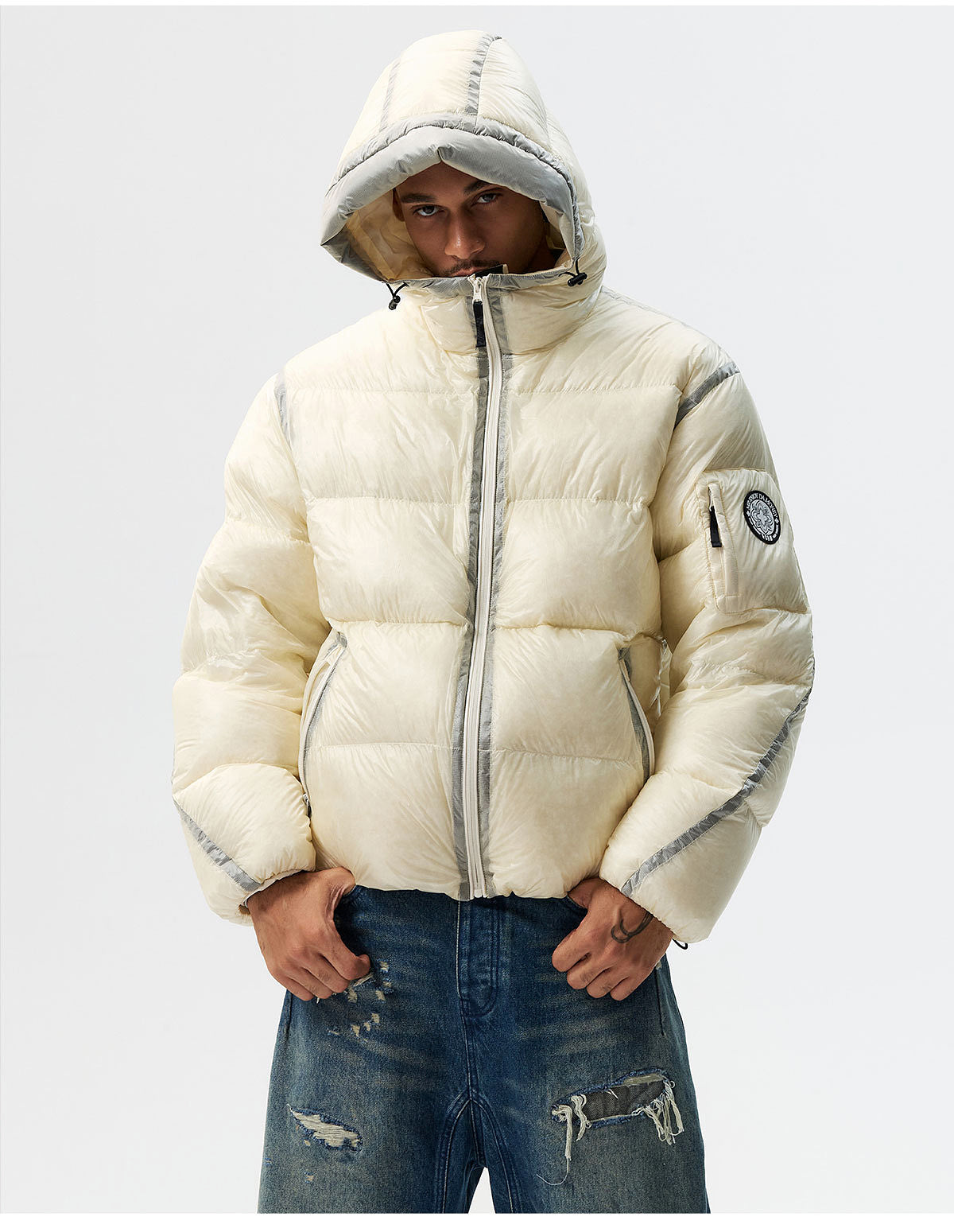 MEDM Hooded Sheer Down Jacket