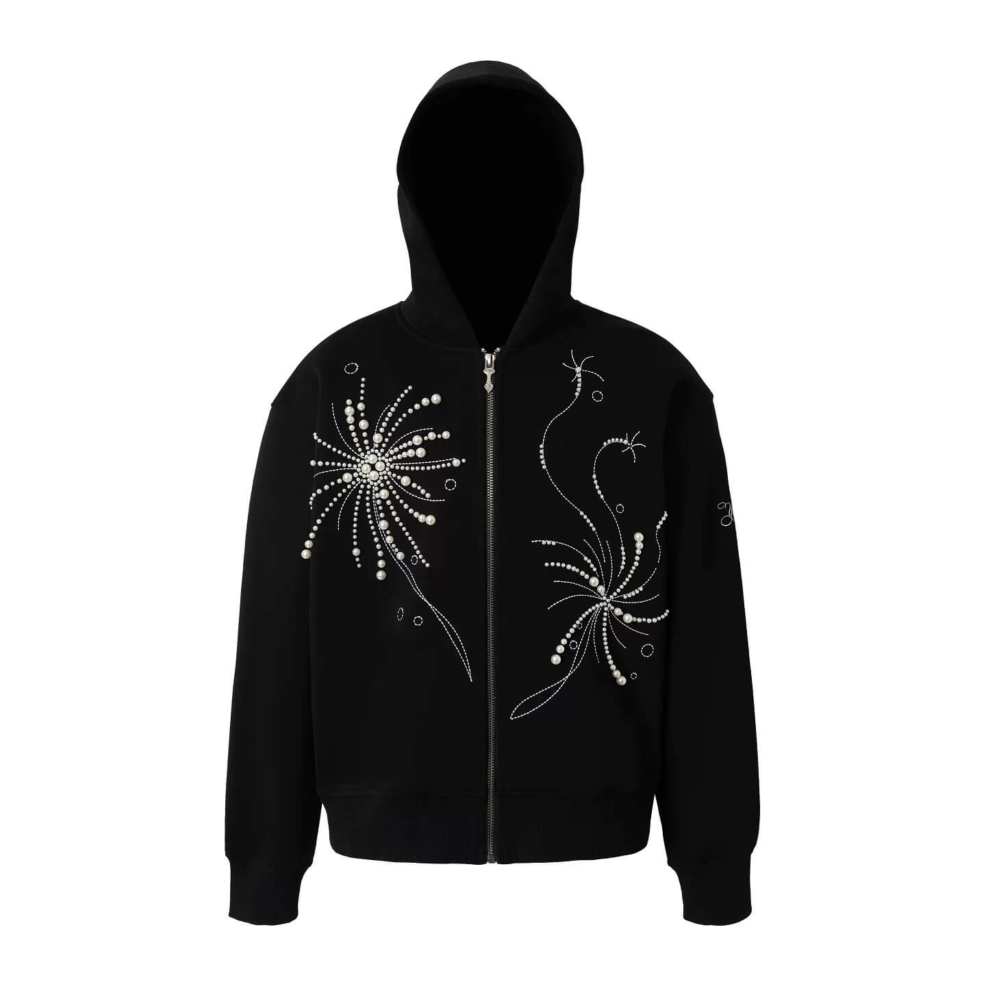 YADcrew Fireworks Pearl Zip Up Hoodie