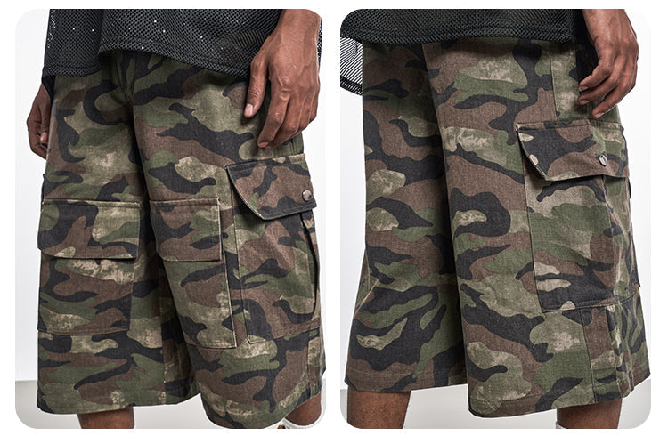 F3F Select Functional Camouflage Baggy Shorts