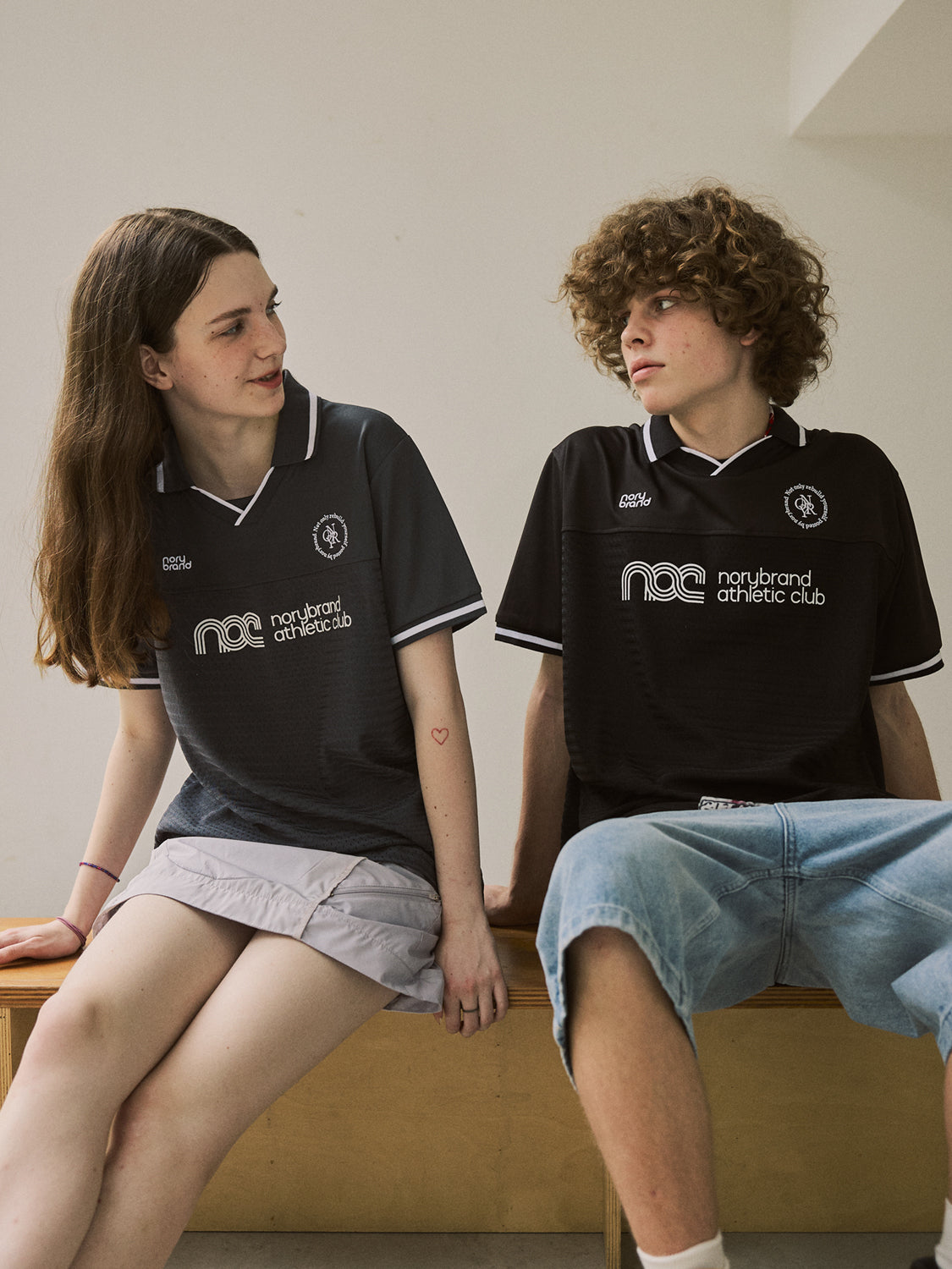 NORYBRAND Sports Club Mesh Patchwork Soccer Jersey Polo