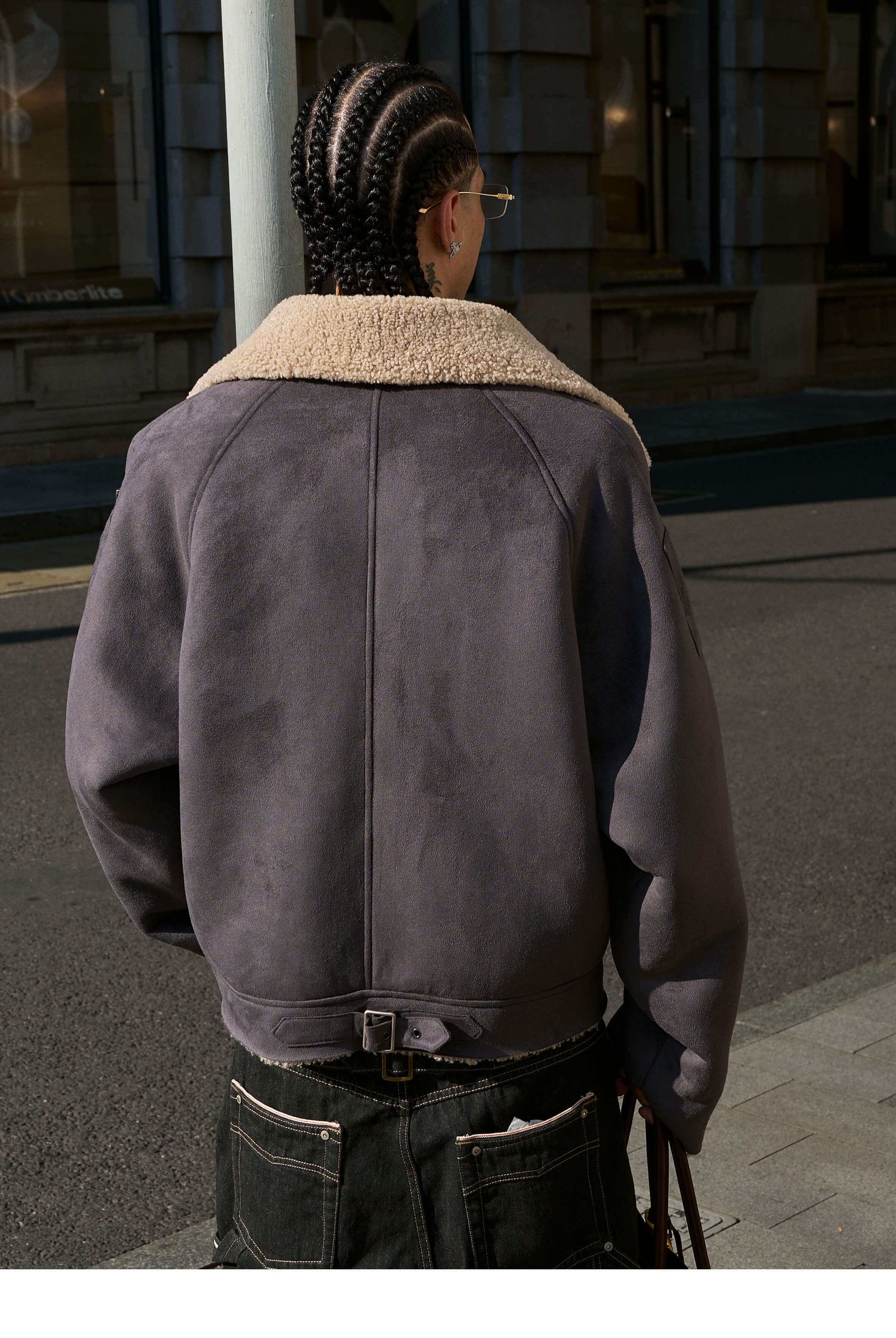 STEEPC Suede Shearling Jacket