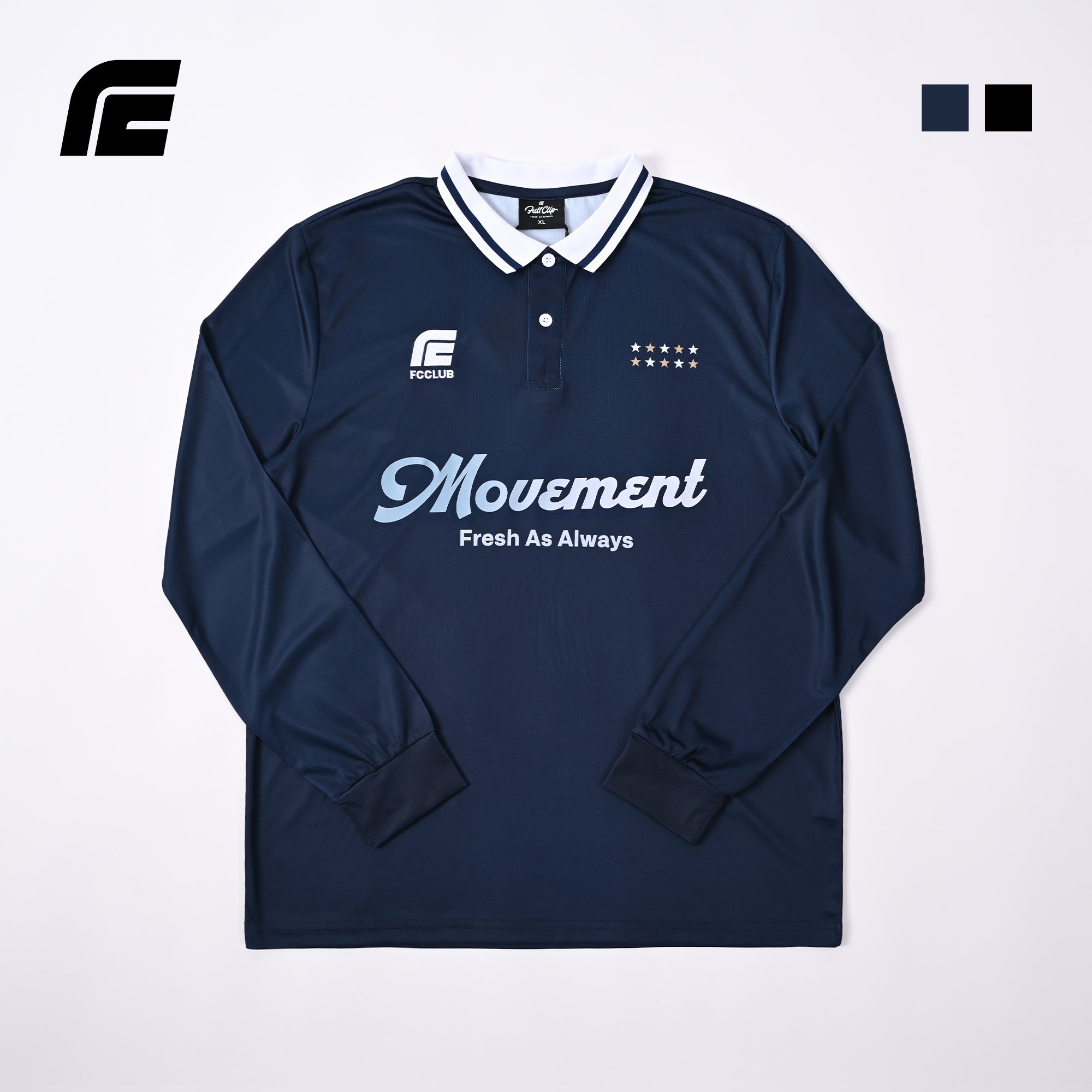 FCCLUB Long Sleeved Soccer Jersey Polo