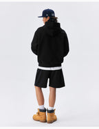 MEDM Logo Print and Embroidered Lettering Hoodie