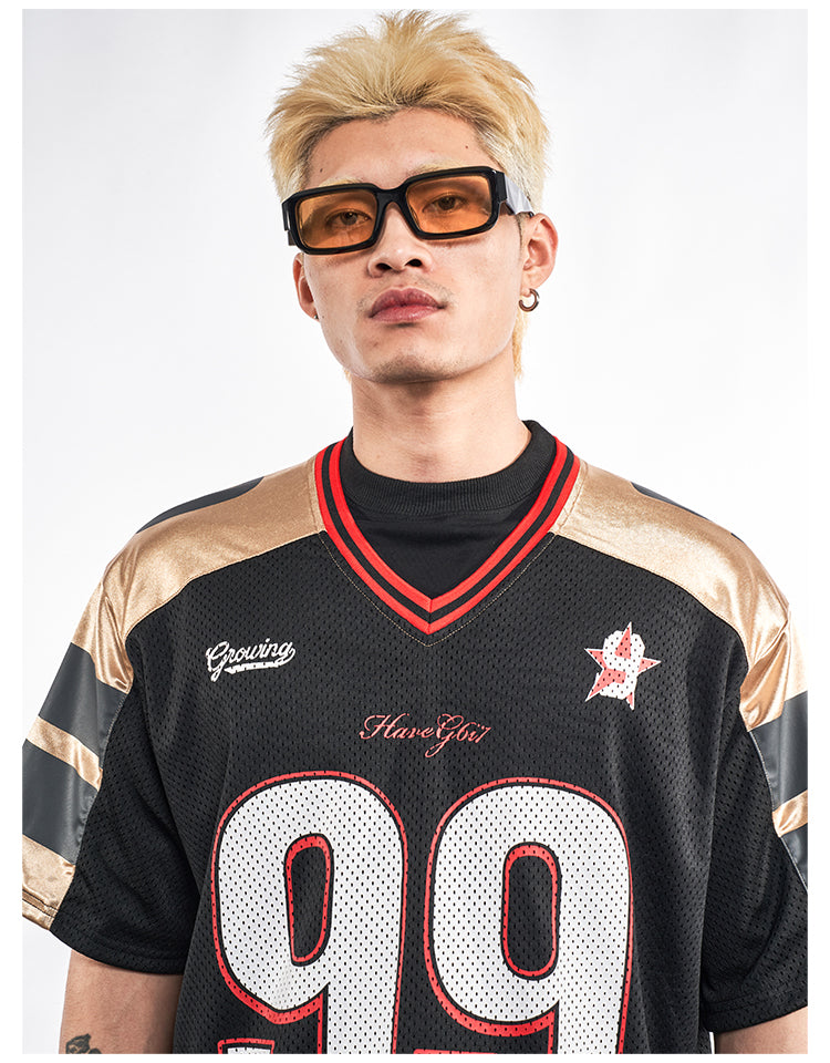 F3F Select Black and Gold 99 Mesh Hockey Jersey