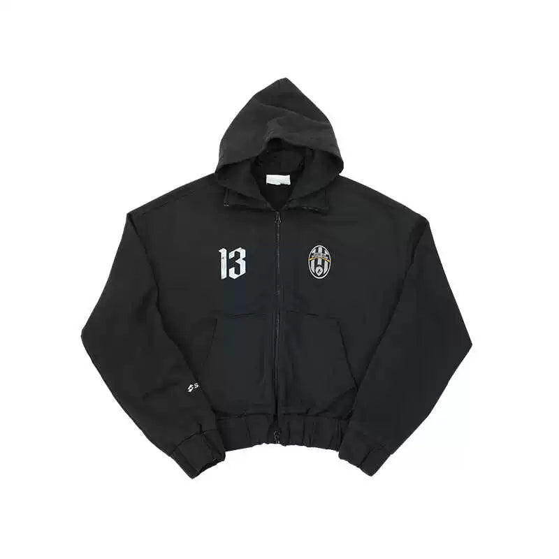SOD Co. Soccer Layered Zip Up Hoodie