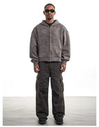 F3F Select Wasteland Distressed Zip Up Hoodie