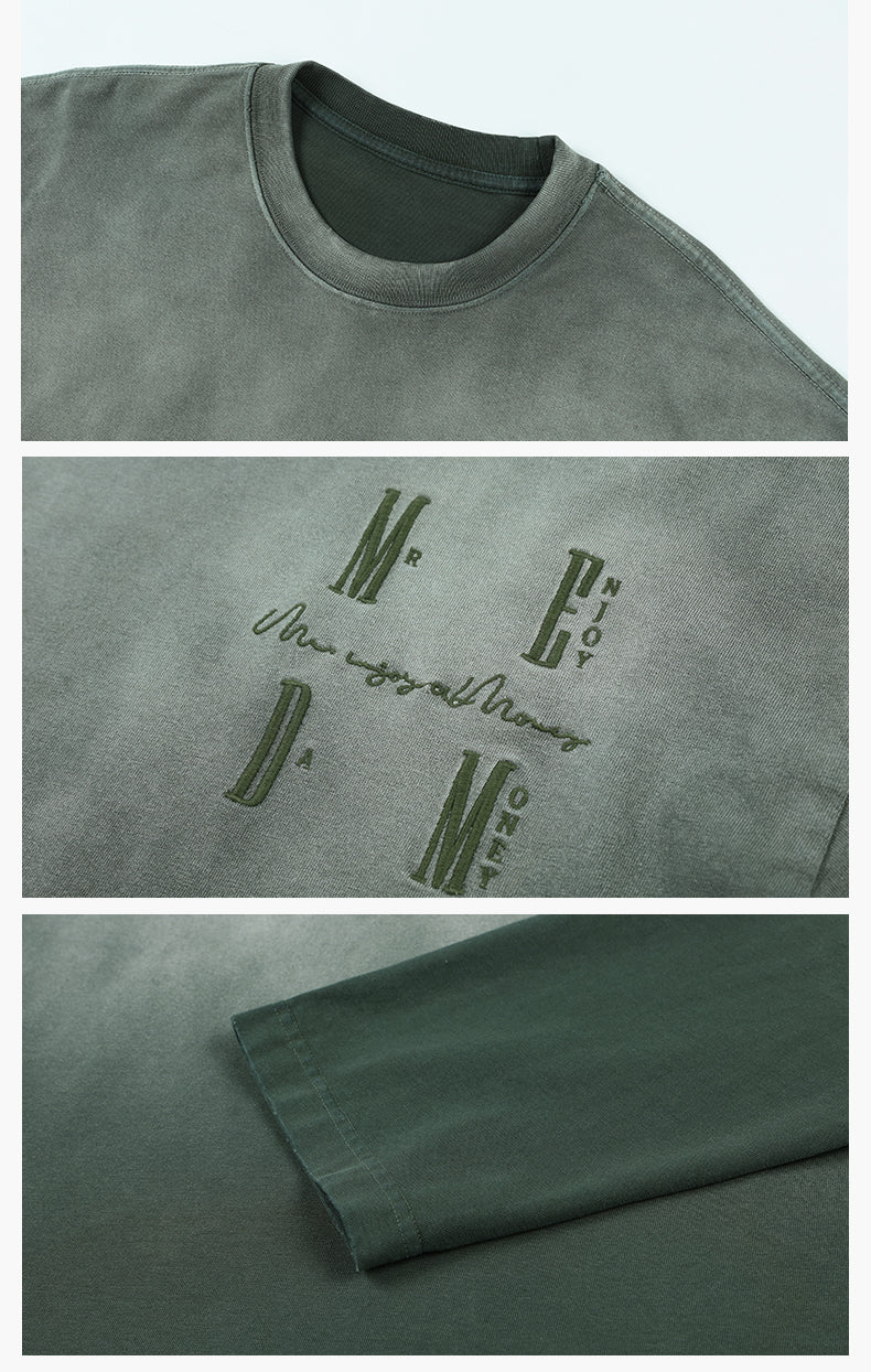 MEDM Gradient Washed Long Sleeve Tee