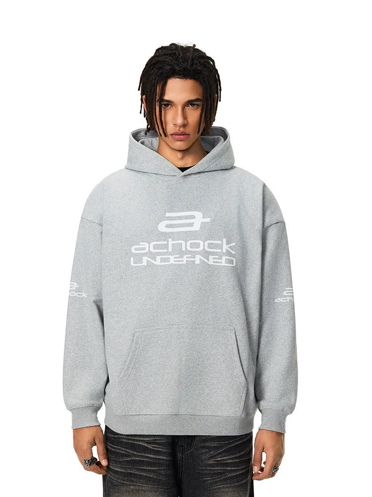Achock Basic Logo Printed Hoodie