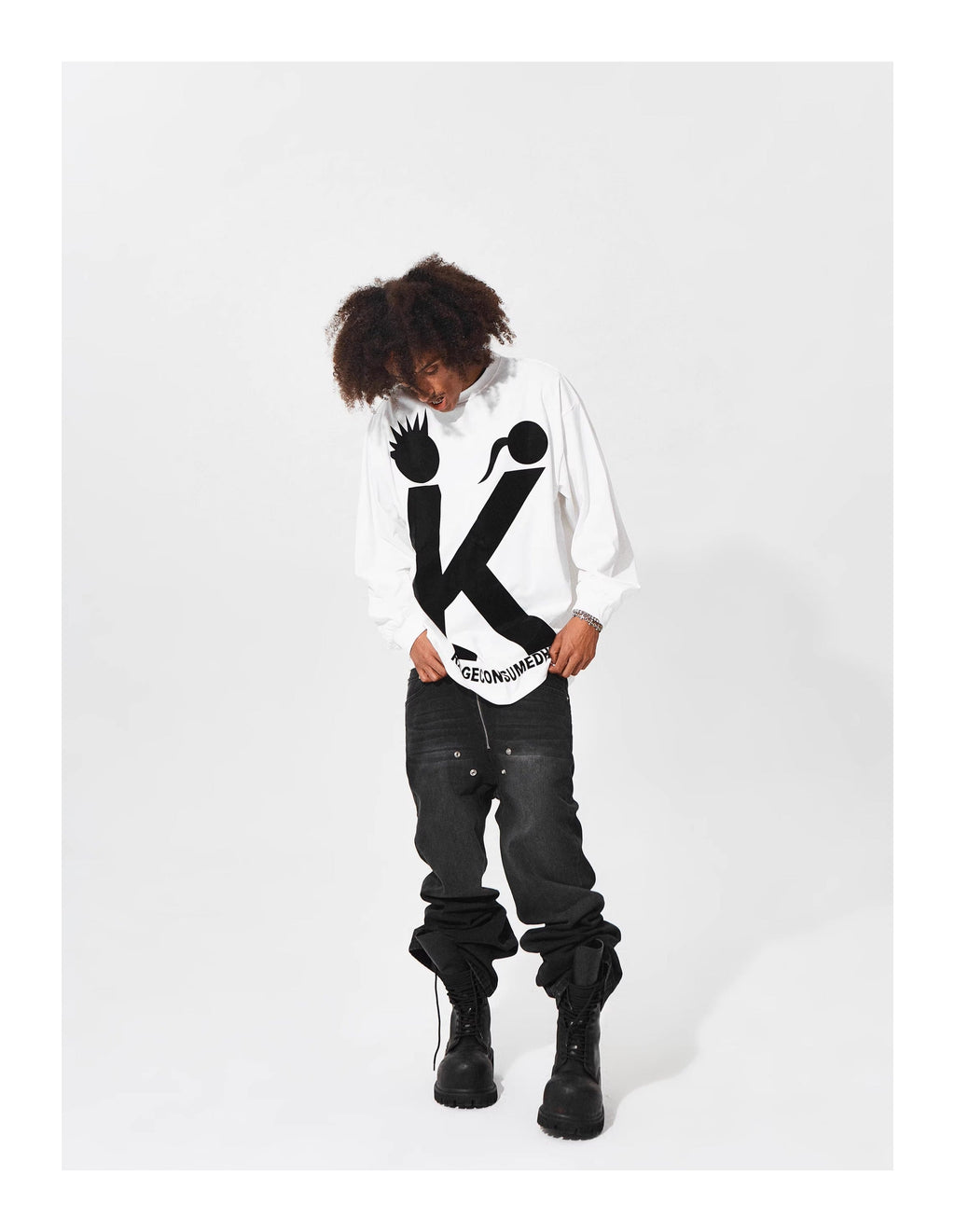 KARMANISTIC Big K Logo Long Sleeve Tee