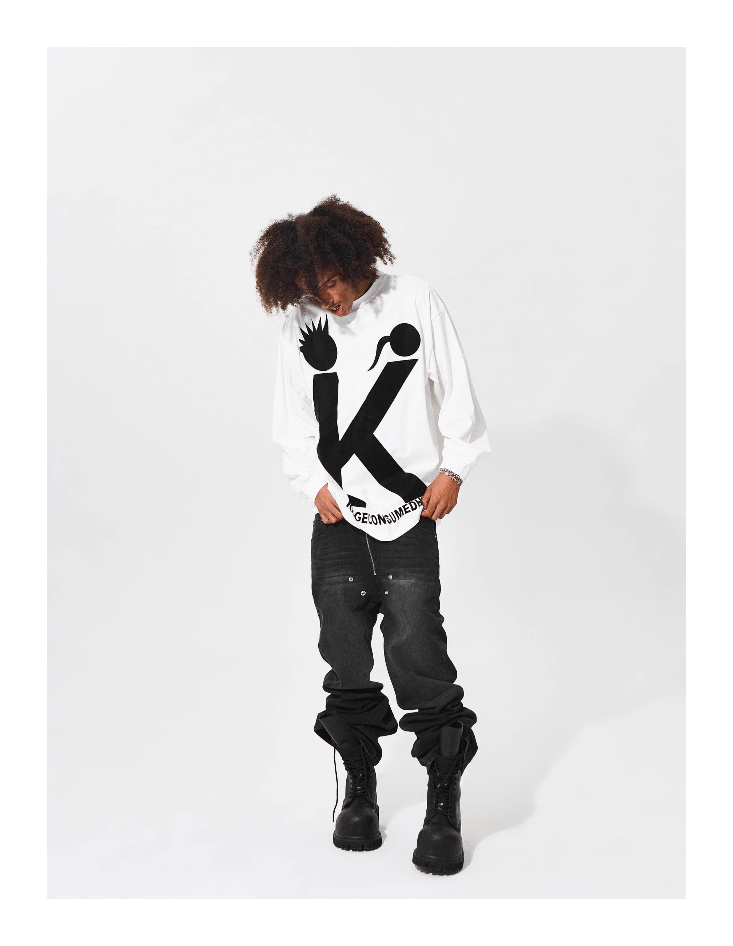 KARMANISTIC Big K Logo Long Sleeve Tee