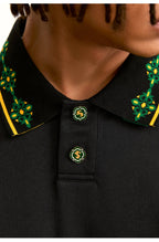 Small Town Kid Ethnic Pattern Jacquard Polo Shirt