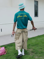 STEEPC Embroidered Boxy Knit Polo