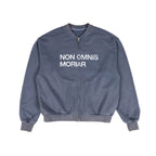 UNDERWATER Washed Distressed Vintage Print Zip Up Sweatshirt