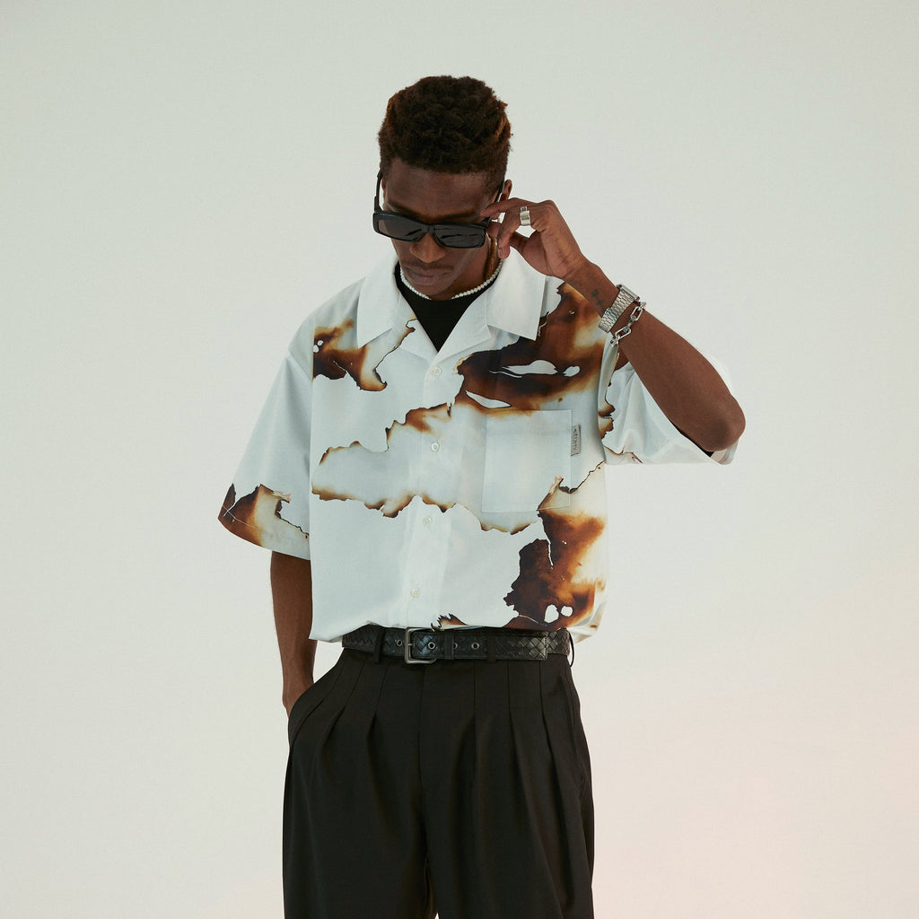 EMPTY REFERENCE Deng For The Same Ashes Short Sleeve Shirt