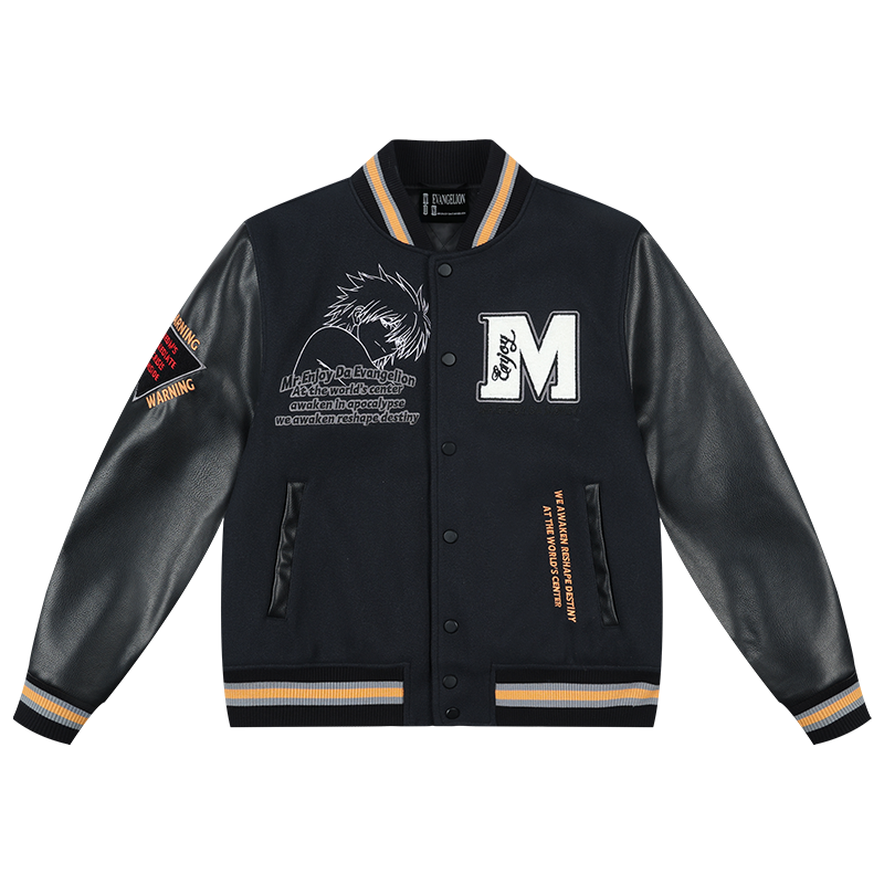 MEDM x EVA Unit-00, Unit-01, Mark.06 Leather Varsity Jacket