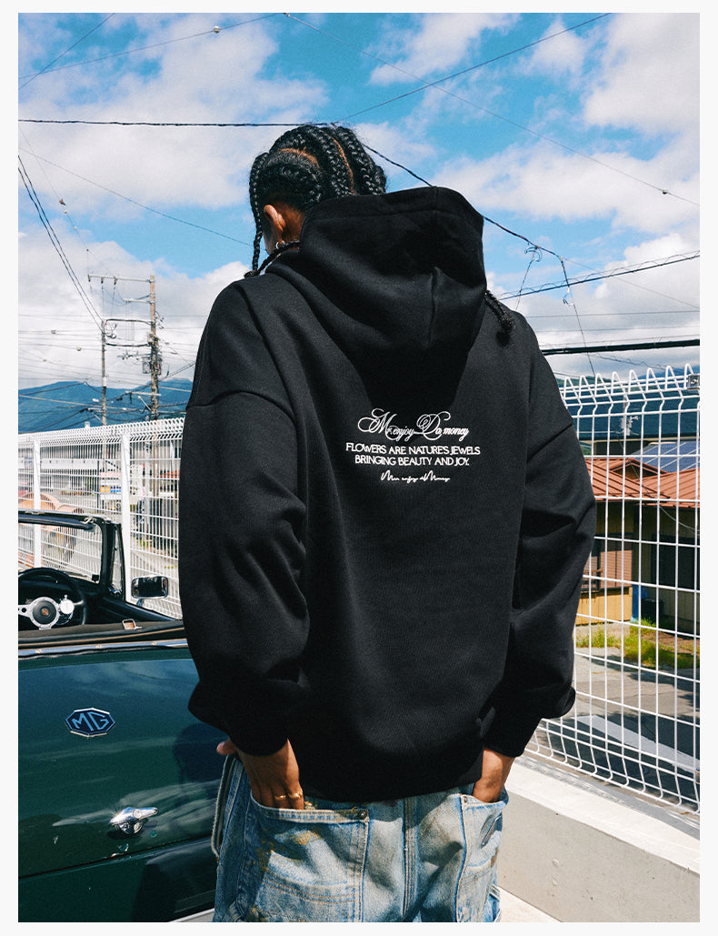 MEDM Rose Embroidered Hoodie