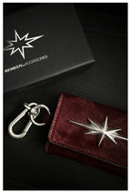 Remedy Metal Studded Keychain Coin Card Leather Wallet