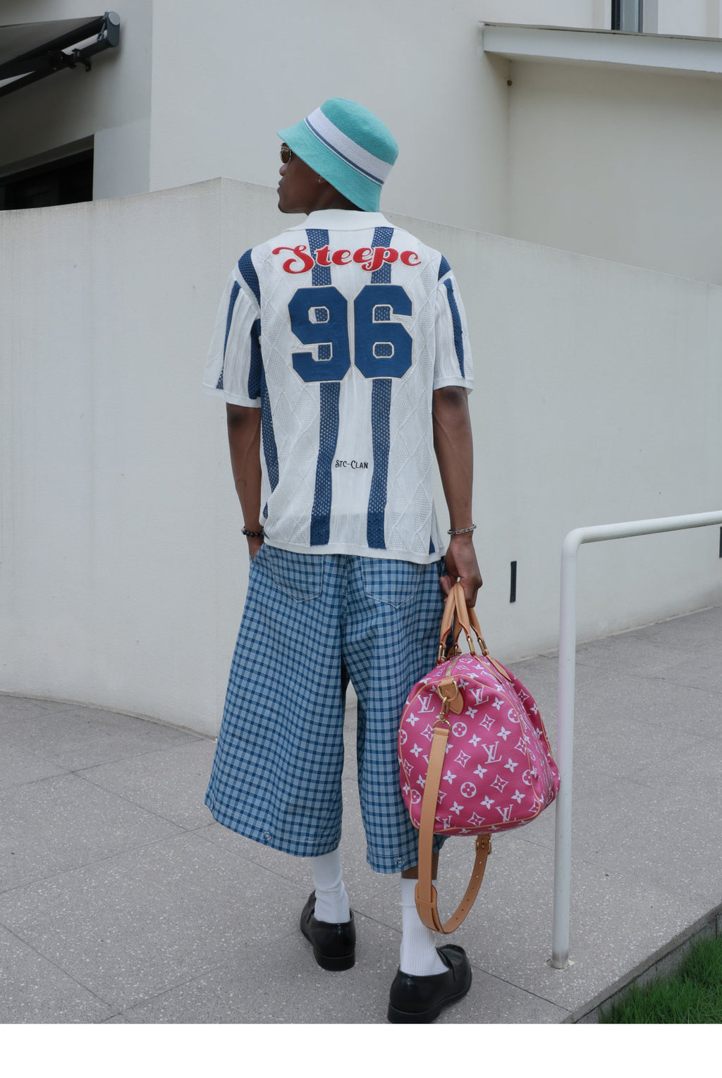 STEEPC Colorblock Knit Short Sleeve Shirt