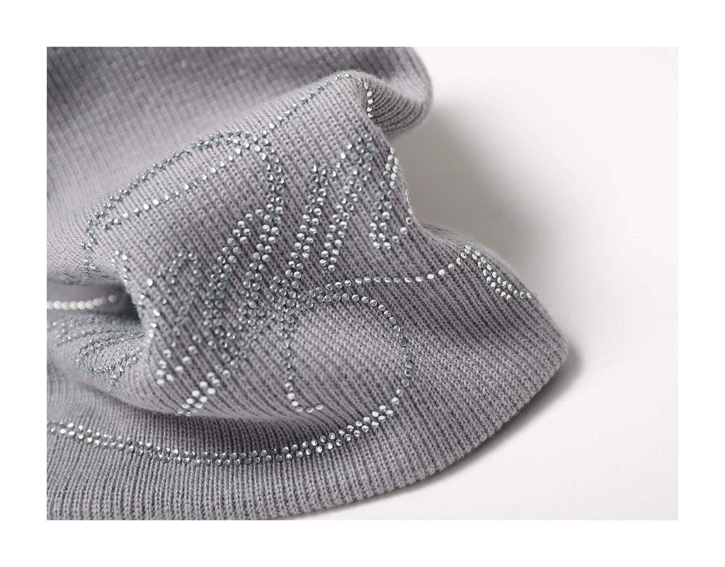 KARMANISTIC Rhinestone Knit Beanie