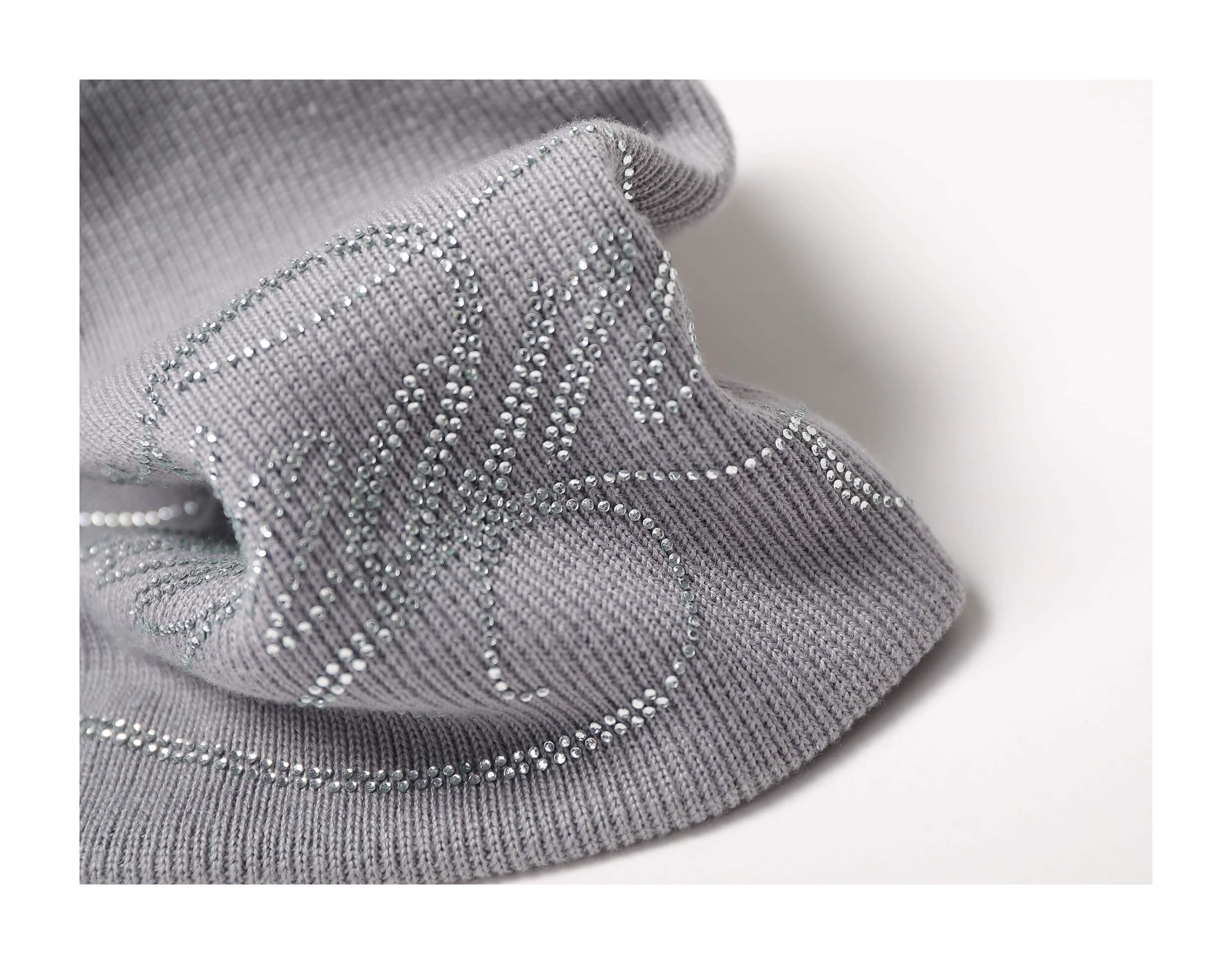KARMANISTIC Rhinestone Knit Beanie
