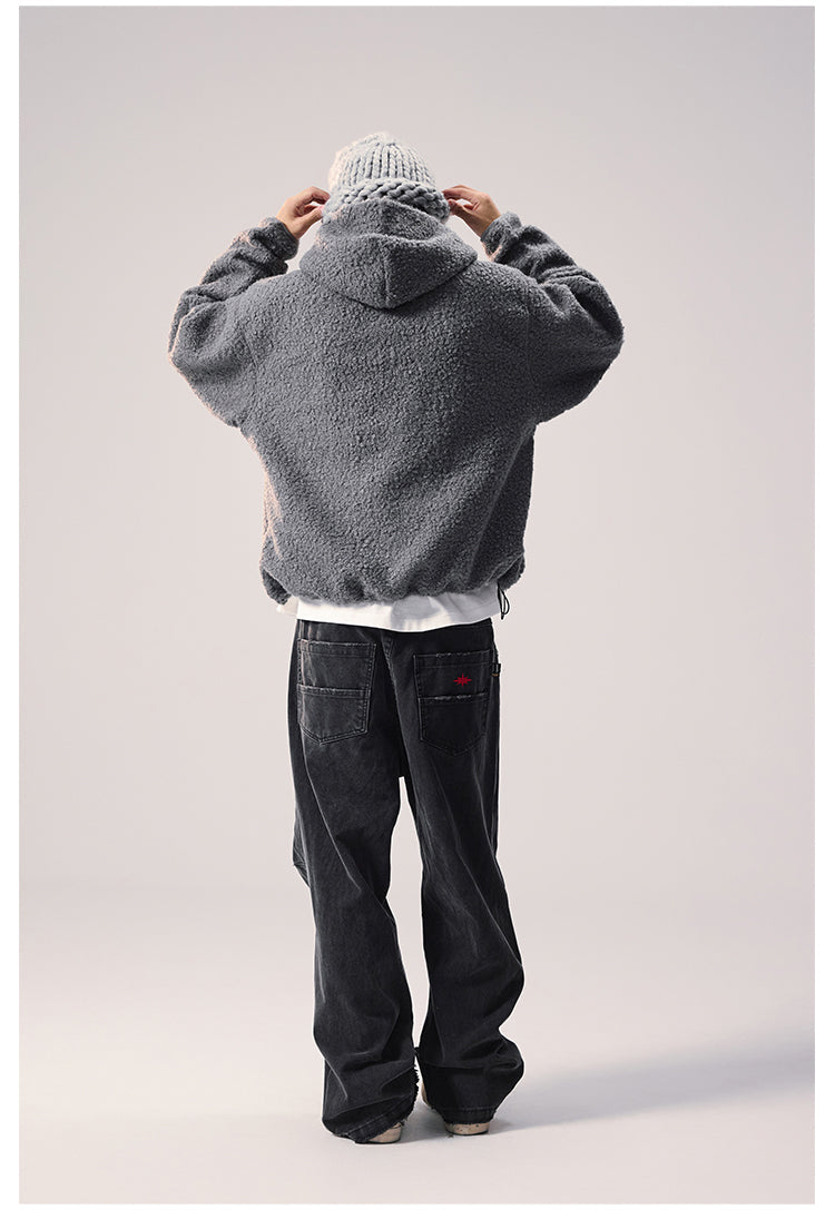 Remedy Sherpa Fleece Half Zip Hoodie
