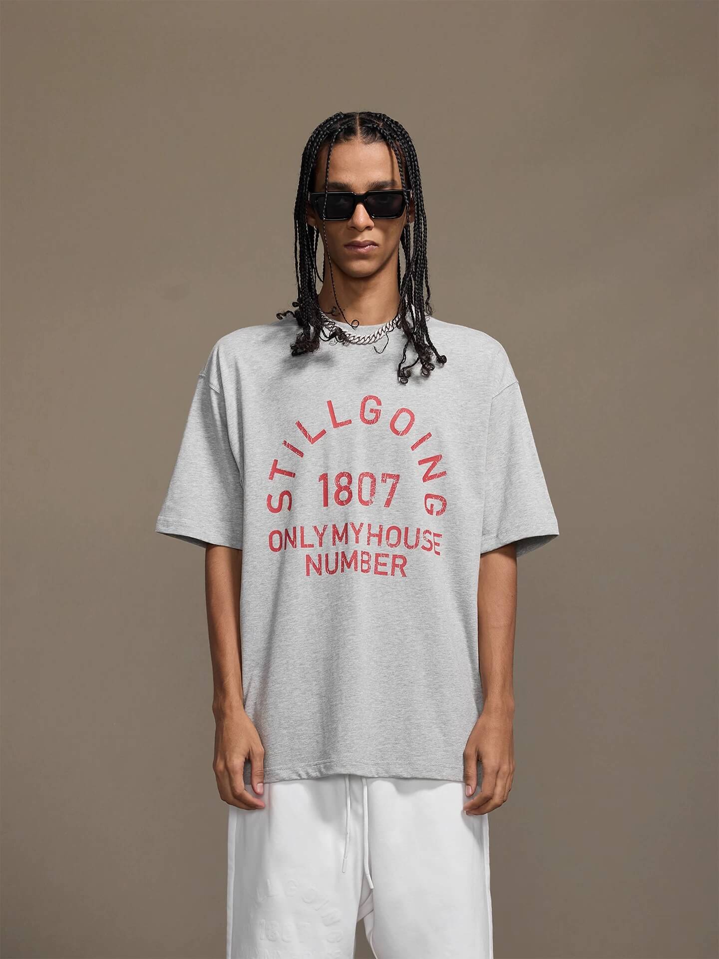 1807 Vintage Still Going Logo Print Short Sleeve Tee