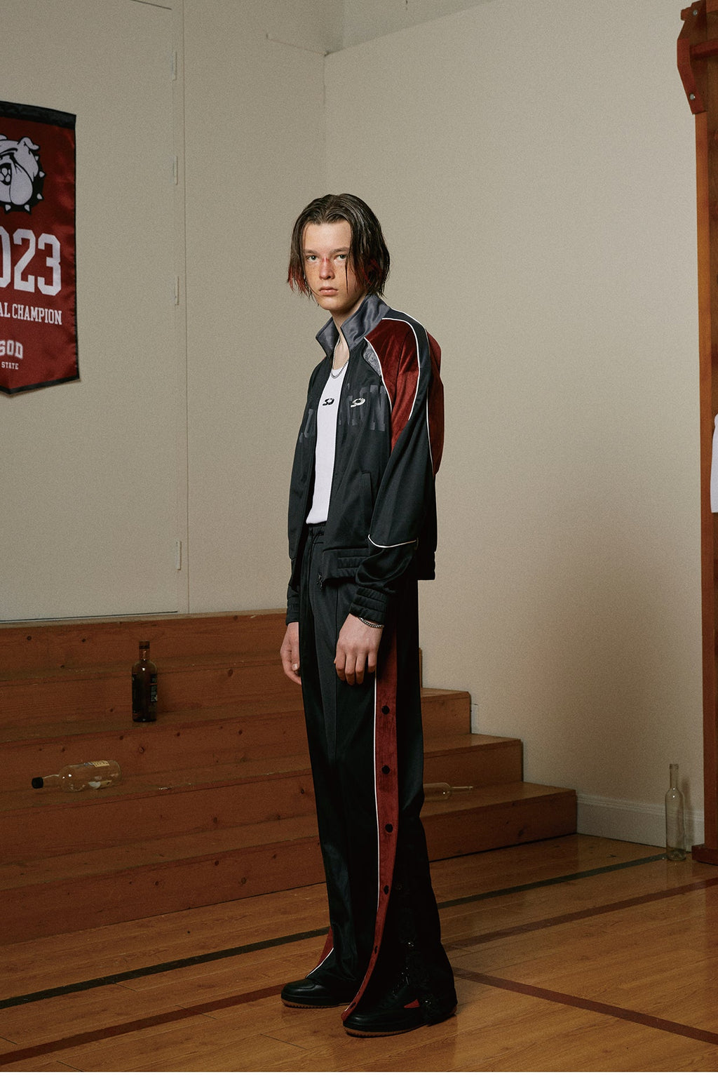 SOD Co. Velvet Deconstructed Track Jacket