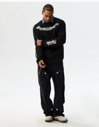 MEDM Floral Embroidered Mohair Knit Sweater