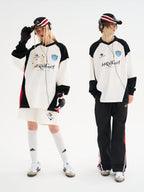 Harsh and Cruel Retro Stitching Two Pieces L/S Jersey