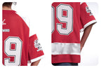F3F Select Color Block Lace Up Mesh Short Sleeve Hockey Jersey