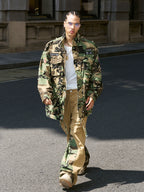 STEEPC Camouflage Pearl Studded M65 Field Jacket