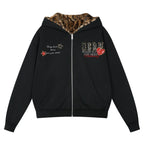 MEDM Reversible Leopard Fur Hooded Jacket
