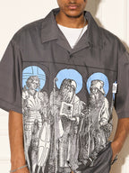 EMPTY REFERENCE Genesis Hand Painted Lines Short Sleeve Shirt