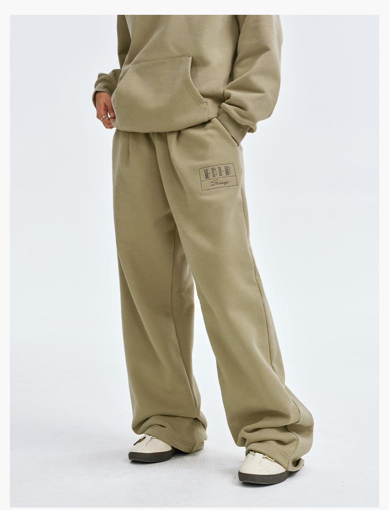MEDM Embroidered Lettered Logo Hoodie & Sweatpants
