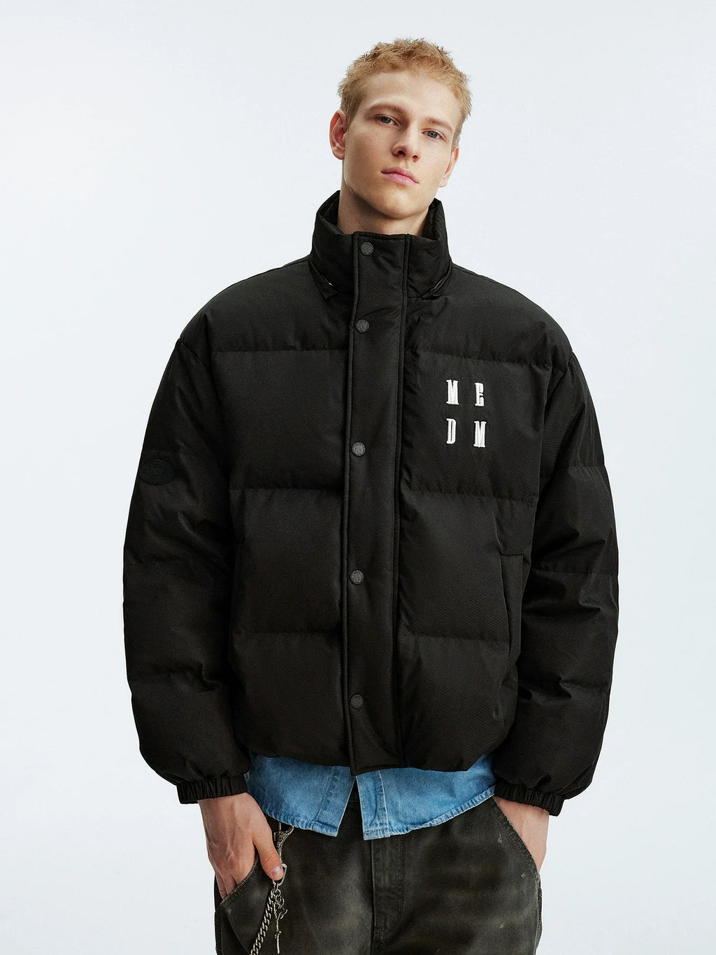 MEDM Detachable Fur Hooded Down Jacket