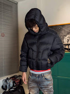 TGFCLUB Oversized Short Hooded Down Jacket
