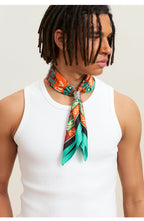 Small Town Kid Geometric Pattern Square Scarf