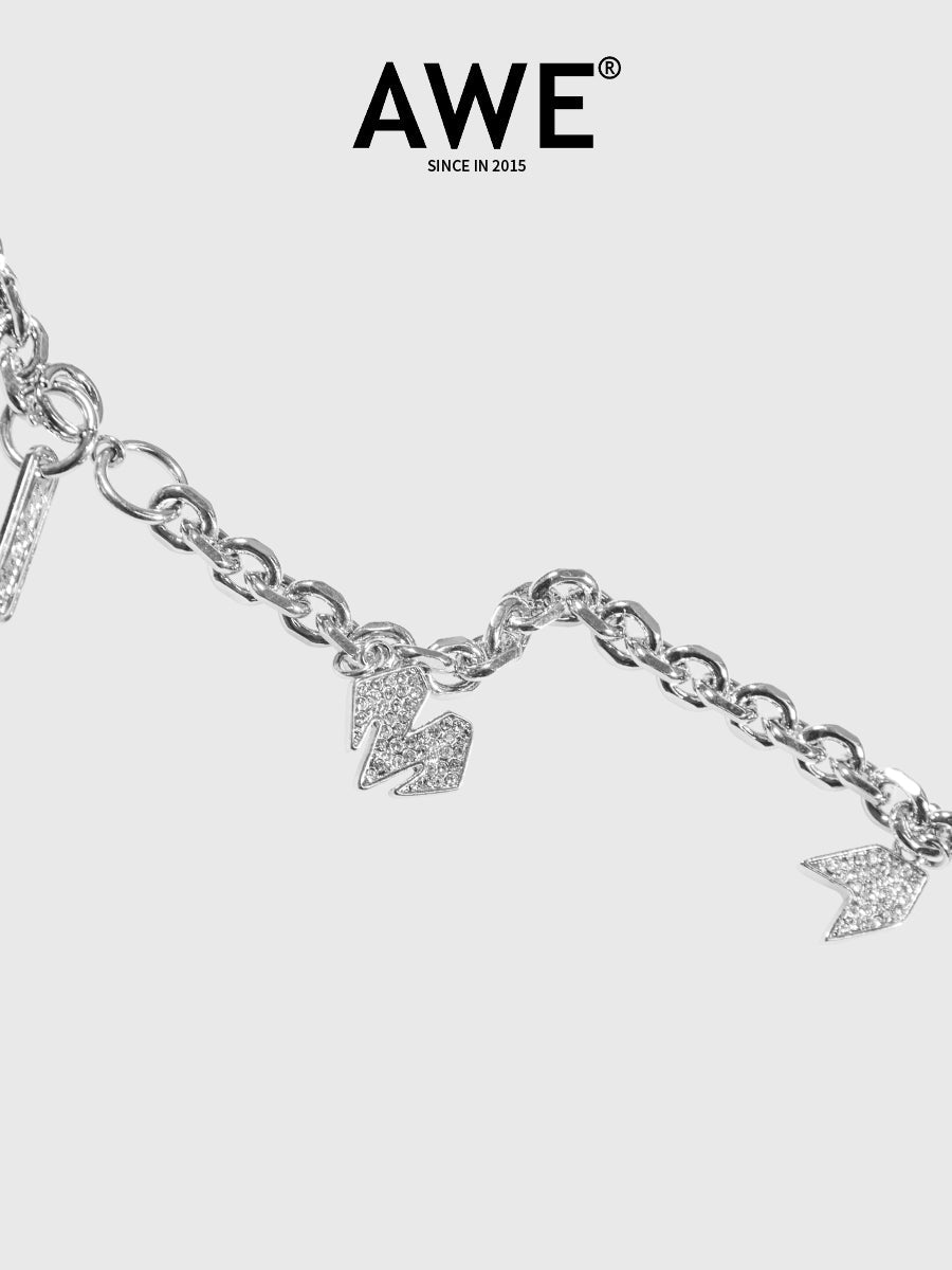 AWE Pearl & Charm Chain Necklace