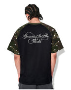 F3F Select Star Print Raglan Color Block Tee