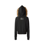KARMANISTIC Fur Collar Hooded Jacket