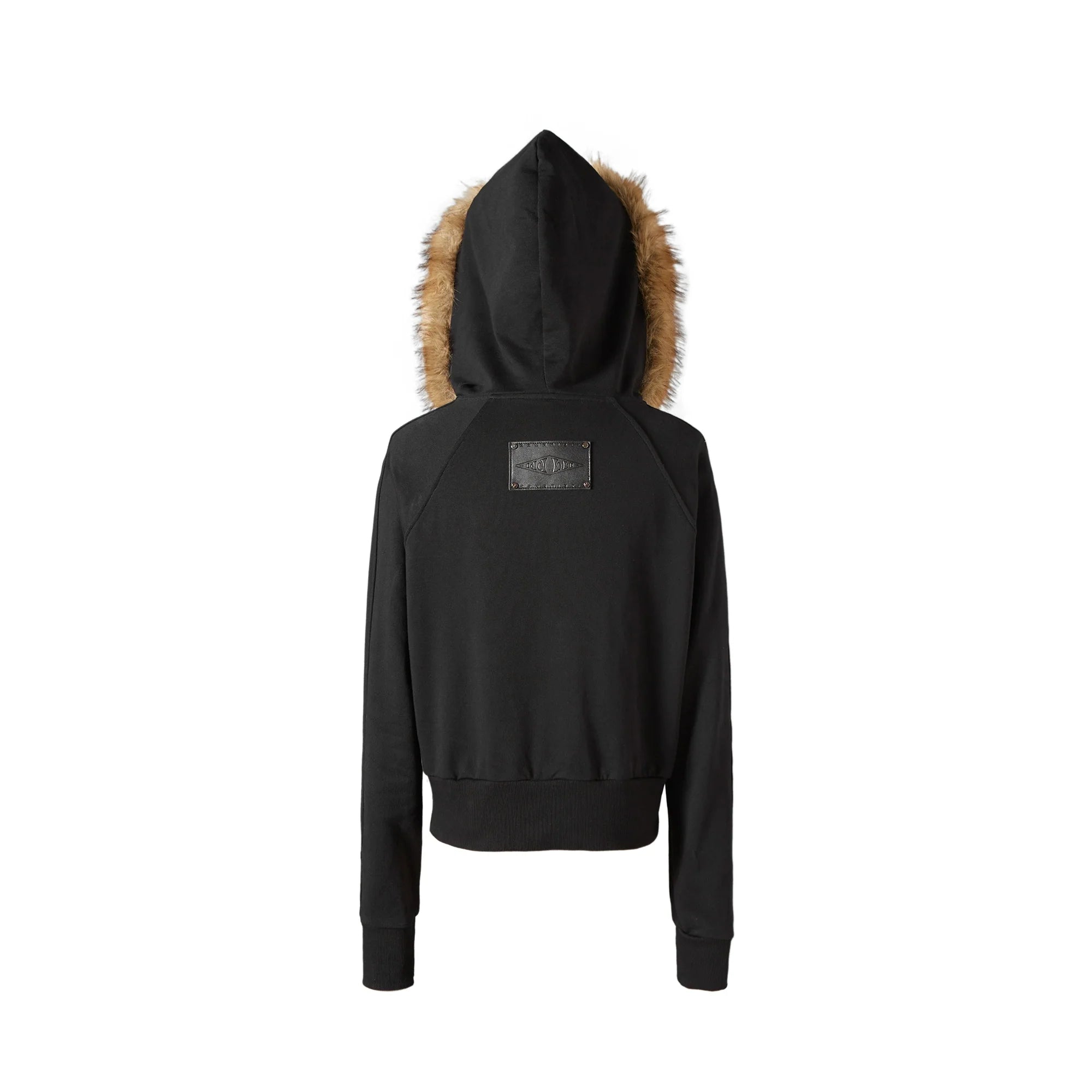 KARMANISTIC Fur Collar Hooded Jacket