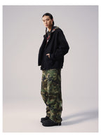 Remedy Badge Print Hood Zip Up Hoodie