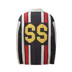 UNTILWERICH Contrast Stitch Long Sleeve Polo Jersey