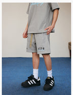 MEDM 3D Embroidered Sweat Shorts