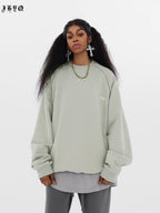 JHYQ Embroidered Logo Zipper Design Heavyweight Sweater