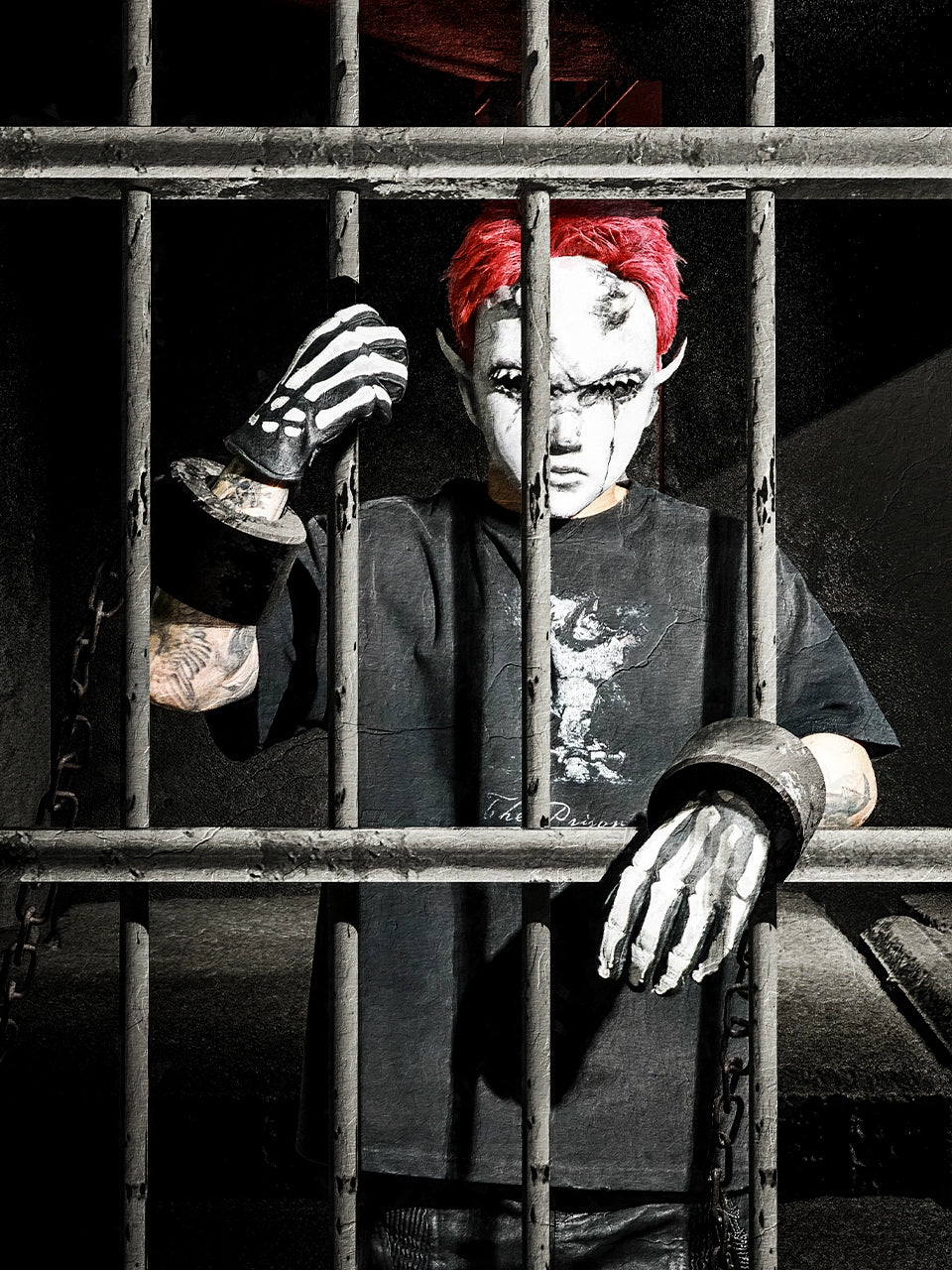 UNDERWATER The Prisoner Washed Distressed Tee