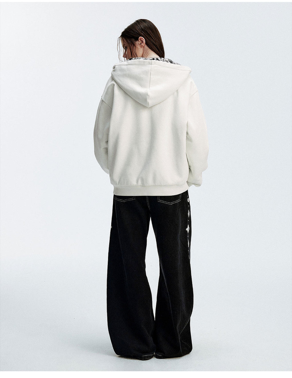 MEDM Reversible Leopard Fur Hooded Jacket